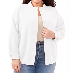 NEW Vince Camuto White Bomber Jacket